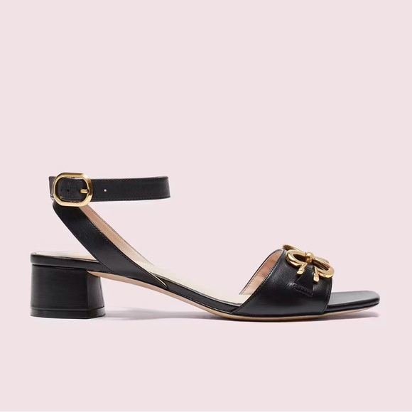New beautiful Kate Spade New York LAGOON HEART CHAIN women’s SANDAL 9 M black - Picture 5 of 13